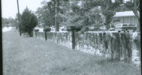 Zavalla School Rock Fence